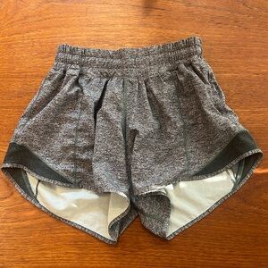Lululemon hotty hot shorts gray